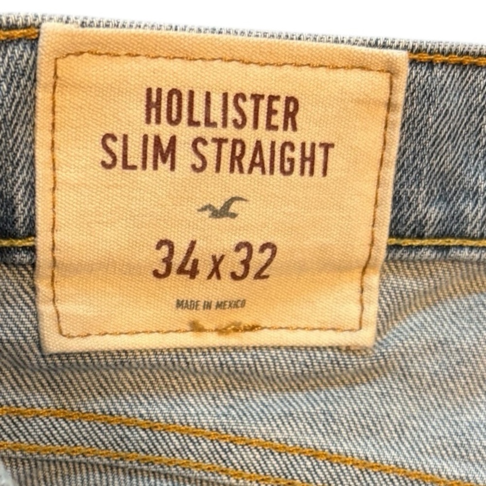 Hollister Men’s Slim Straight Jeans size 34x32 - Picture 3 of 5